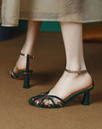 Von Elsen™| Kimberly offene Zehen-Sandalen mit Stiletto-Absatz