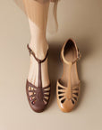 Von Elsen™| Sacha Elegante T-Riemchen Sandalen