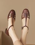 Von Elsen™| Sacha Elegante T-Riemchen Sandalen