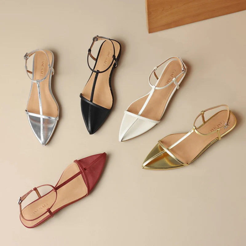 Von Elsen™| Laney Elegante flache Sandalen