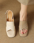 Von Elsen™| Kamari Elegante Plateausandalen