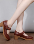 Von Elsen™| Babette Leder-Komfortsandalen