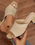 Mia Open-Toe Mules