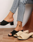 Mia Open-Toe Mules