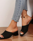Mia Open-Toe Mules