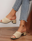 Mia Open-Toe Mules