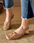 Von Elsen™| Mathilda Sandalen Mit Schnallenriemen