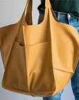Von Elsen™| Muller Tasche aus Leder in Übergröße