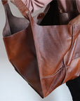 Von Elsen™| Muller Tasche aus Leder in Übergröße