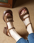 Von Elsen™| Keshara Sandalen mit offener Spitze und Absatz