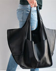 Von Elsen™| Muller Tasche aus Leder in Übergröße
