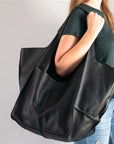 Von Elsen™| Muller Tasche aus Leder in Übergröße