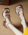 Von Elsen™| Keshara Sandalen mit offener Spitze und Absatz