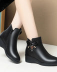 Von Elsen™| Elowen Leder-Stiefeletten