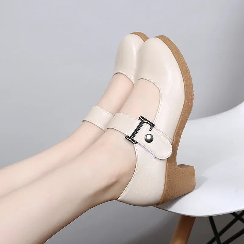 Von Elsen™| Babette Leder-Komfortsandalen