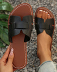 Von Elsen™| Carol Strukturierte Slidesandalen
