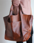 Von Elsen™| Muller Tasche aus Leder in Übergröße