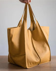 Von Elsen™| Muller Tasche aus Leder in Übergröße