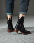 Von Elsen™| Harper Leder-Stiefeletten
