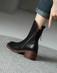 Von Elsen™| Harper Leder-Stiefeletten